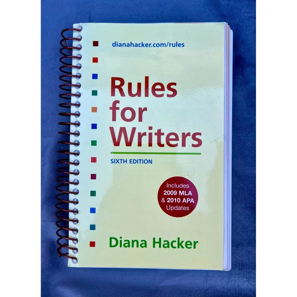 Rules for Writers Sixth Edition by Diana Hacker – Writing‎ & Grammar Guide